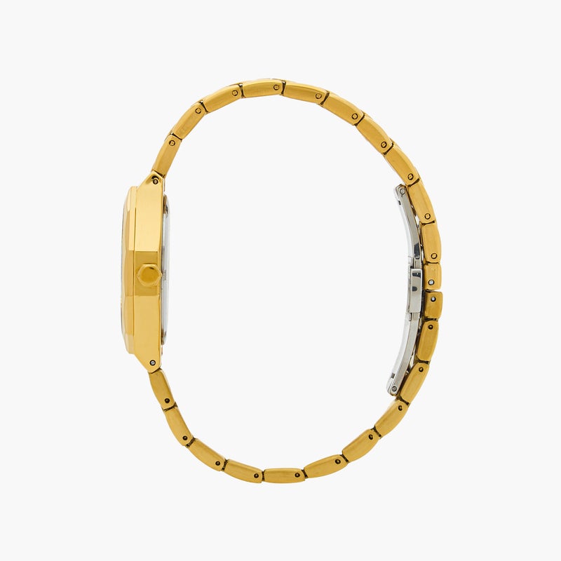 OMAX ساعة يد أنالوج ذهبية للنساء من أومكس - Image 2